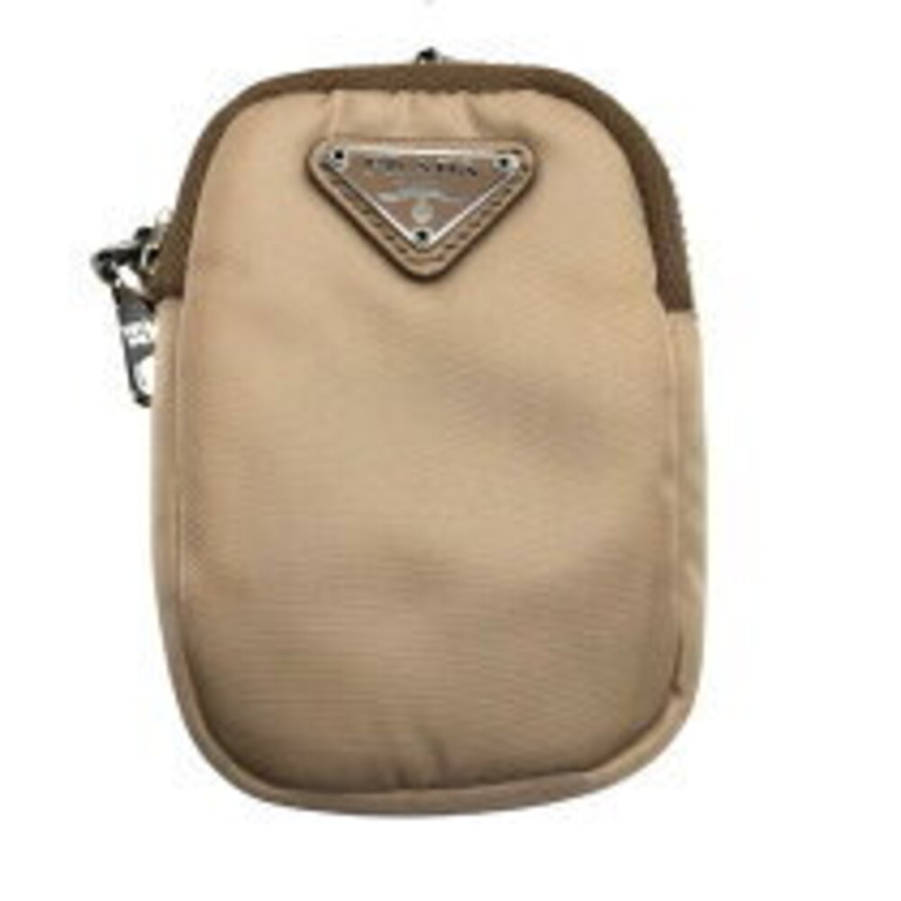 Prada Bag Saffiano Chain Tan Shoulder ReEdition Leather 2005 - Picture 9 of 11